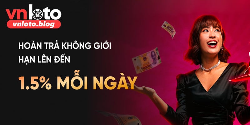 Khuyến mãi Vnloto hoàn trả