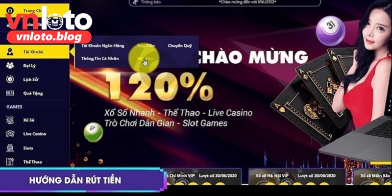 Lợi ích khi rút tiền Vnloto